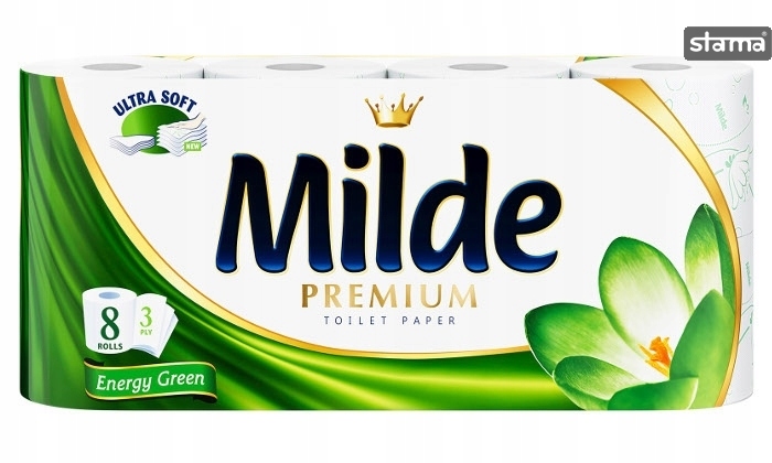 

Milde Papier toaletowy 8 rolek Energy Green