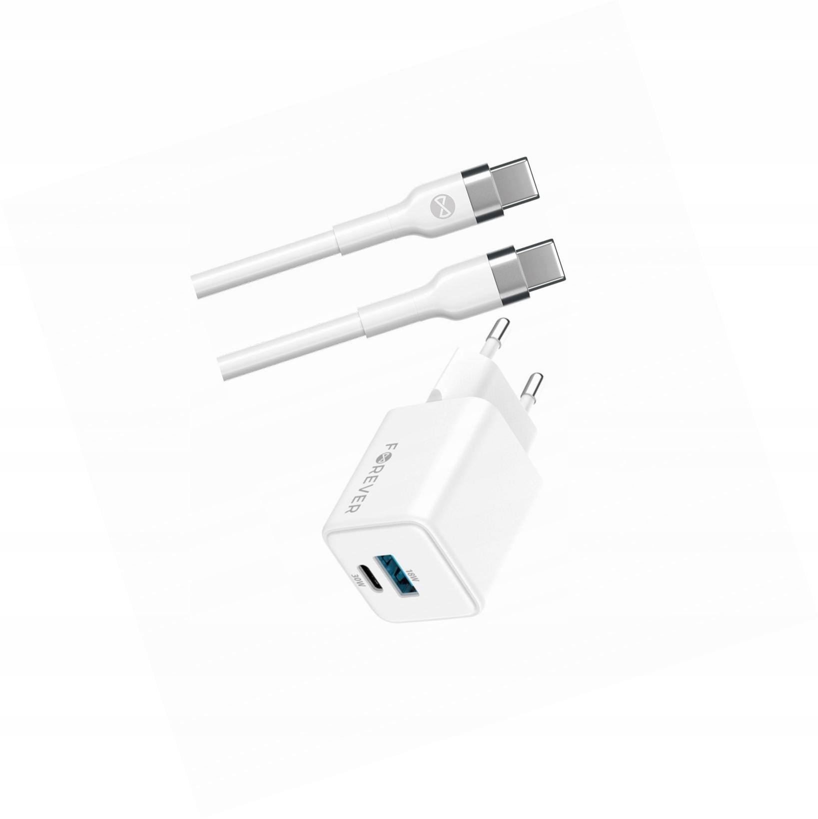 Szybka ładowarka GaN 30W Usb i Usb-c z kablem do Motorola Moto G100 5G