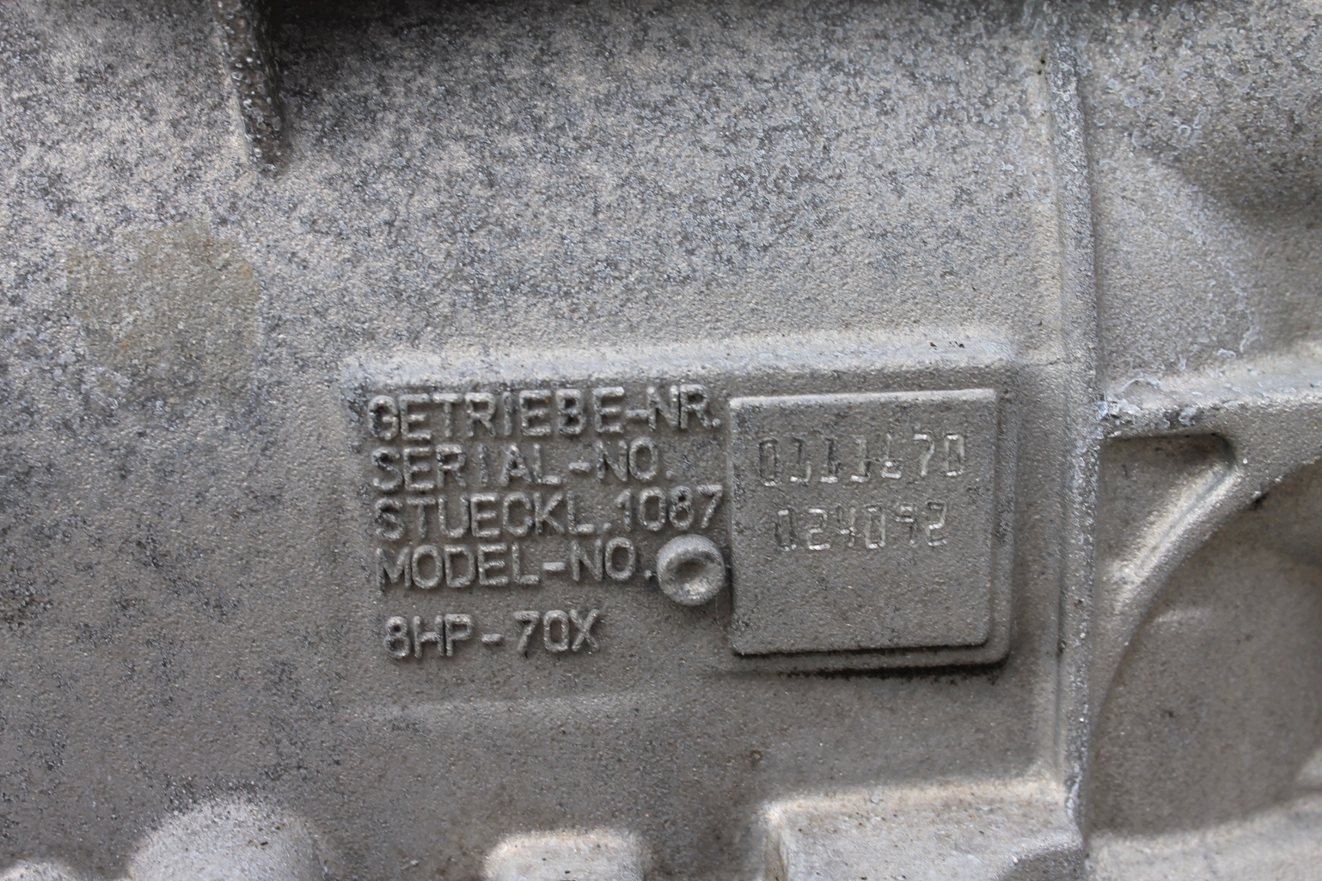 BMW F30 F32 F25 F15 N57D30B 313KM - getriebe komplett X-DRIVE 8HP70
