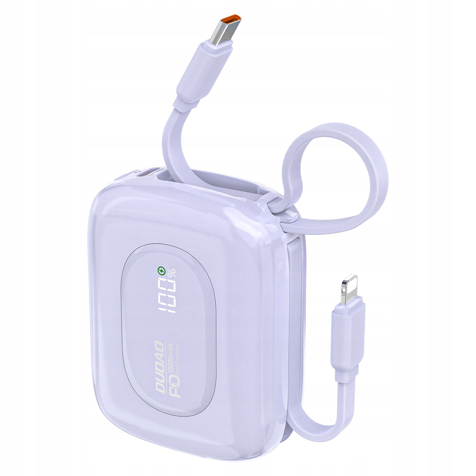 Powerbanka 10000MAH 22.5W S Led Displejem Fialová K32