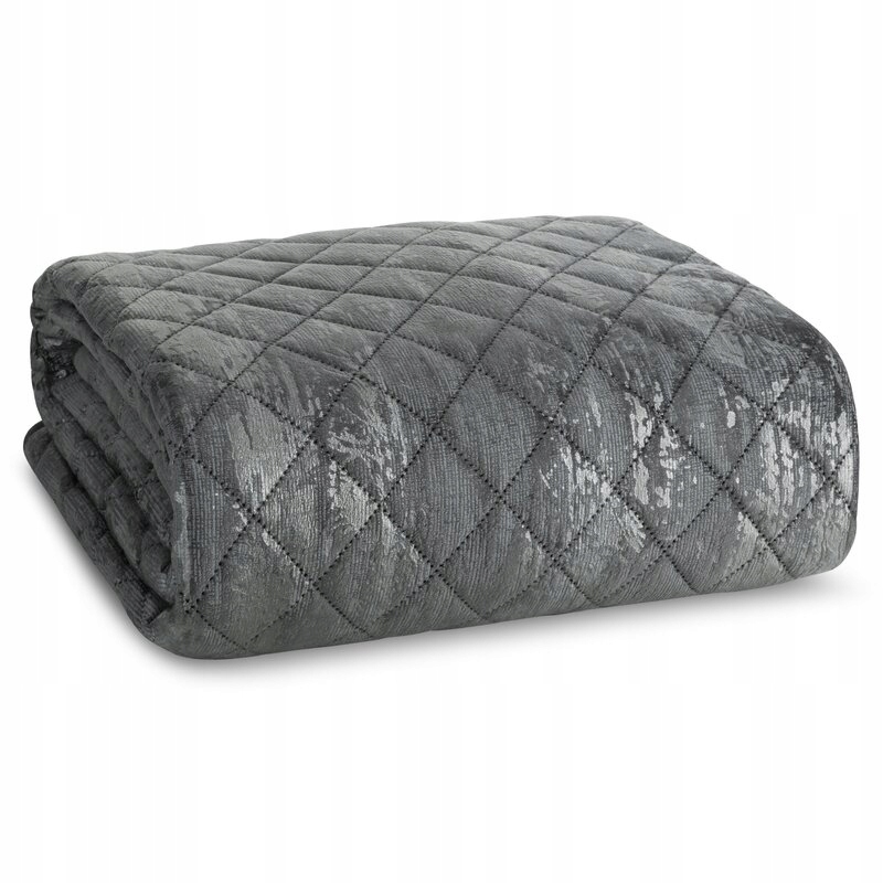 Přehoz 170x210 ocelový, stříbrný