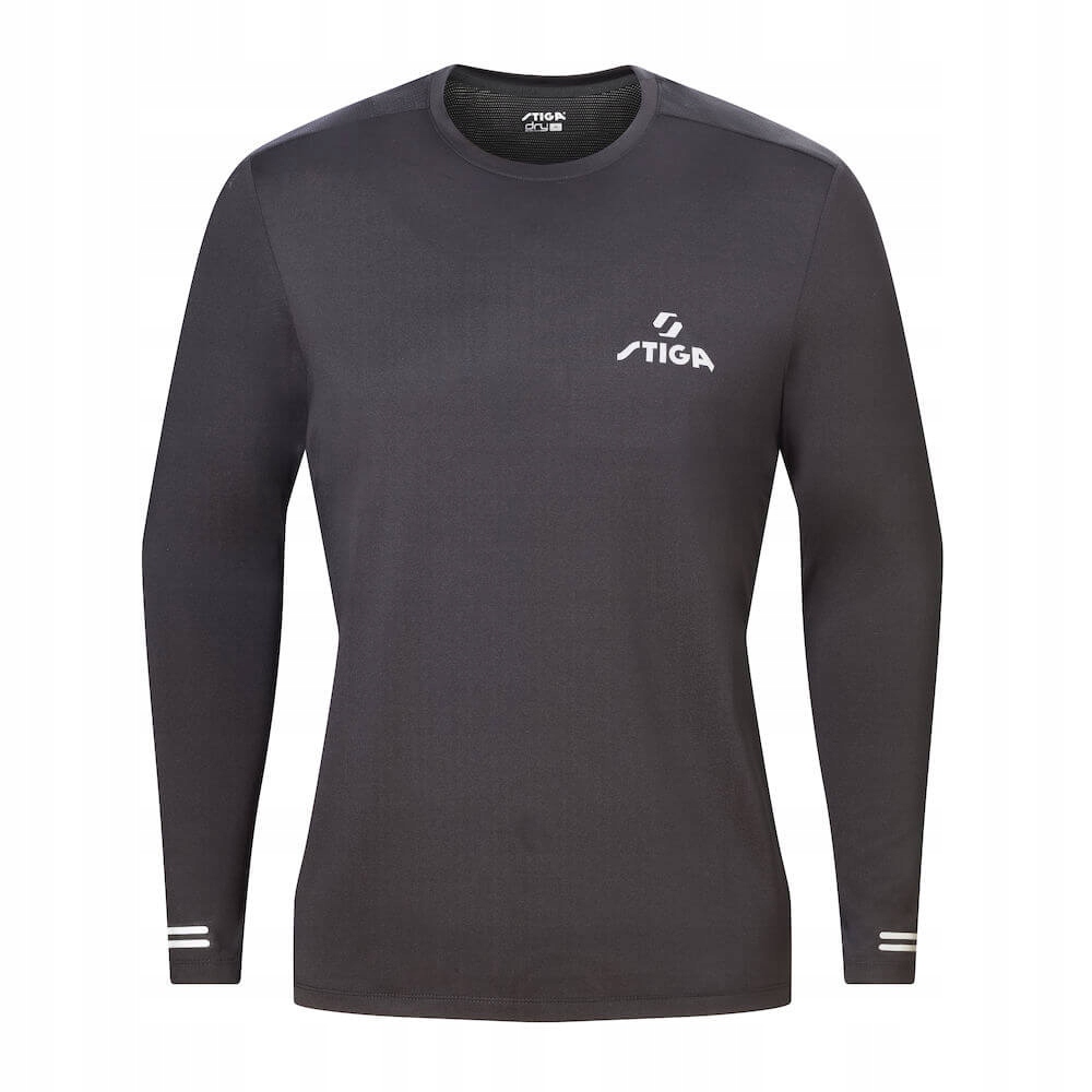 Koszulka sportowa Stiga Pro X Czarna XL – szybkoschnąca