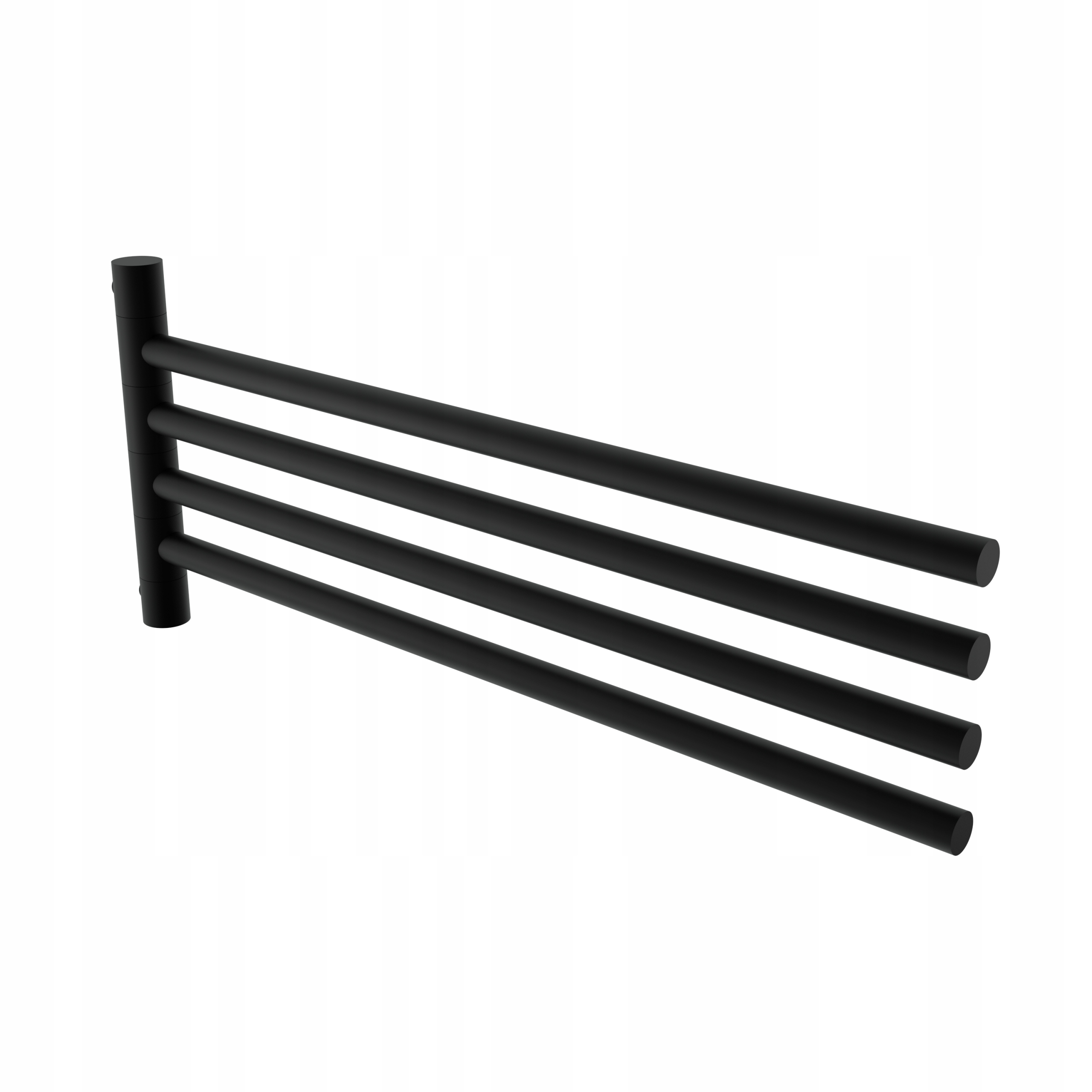 Nimco Bormo čierna otočný vešiak držiak na 4 uteráky 42 cm Brc 11096-4-90_
