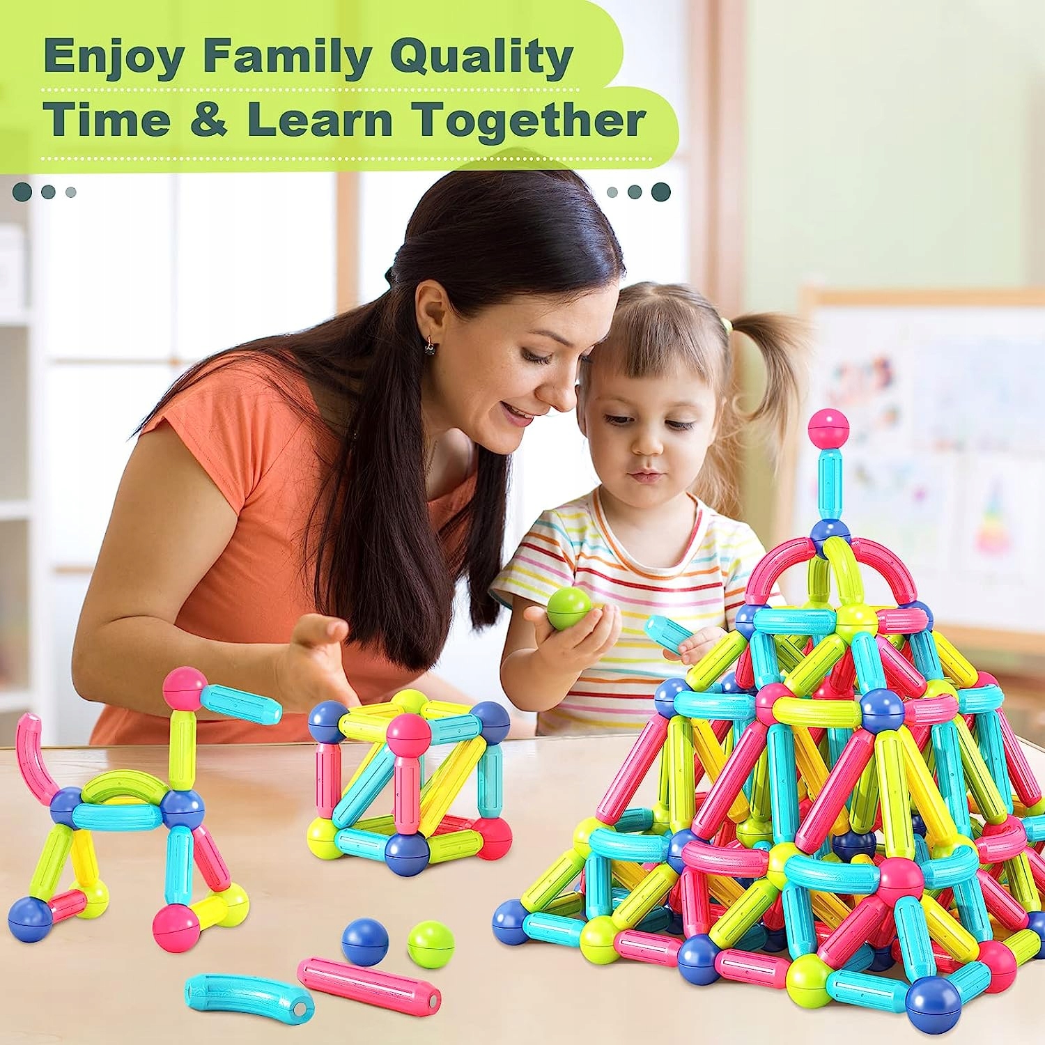 KLOCKI MAGNETYCZNE EDUKACYJNE MAGNETIC STICKS XXL Rodzaj zestaw