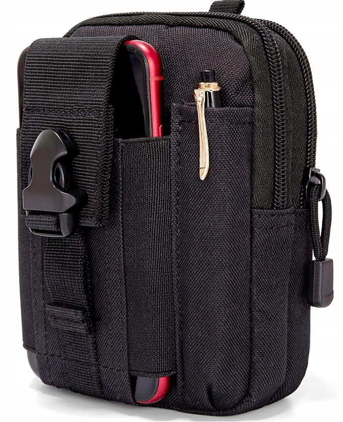 SASZETKA NERKA WOJSKOWA TAKTYCZNA CZARNA DO PASA