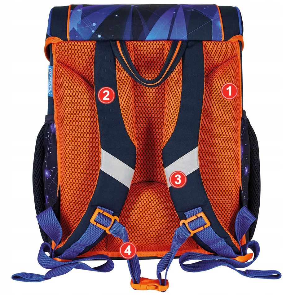 TORNISTER PLECAK SZKOLNY HERLITZ LOOP ROBOT KL.1-3 Liczba kieszeni 3