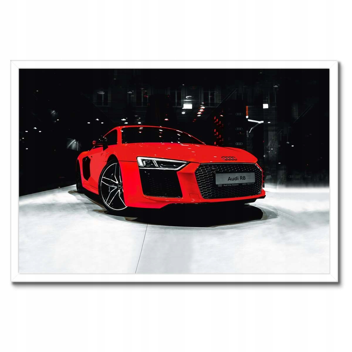 Plakáty v rámu 60x40 Červené Audi Audica R8