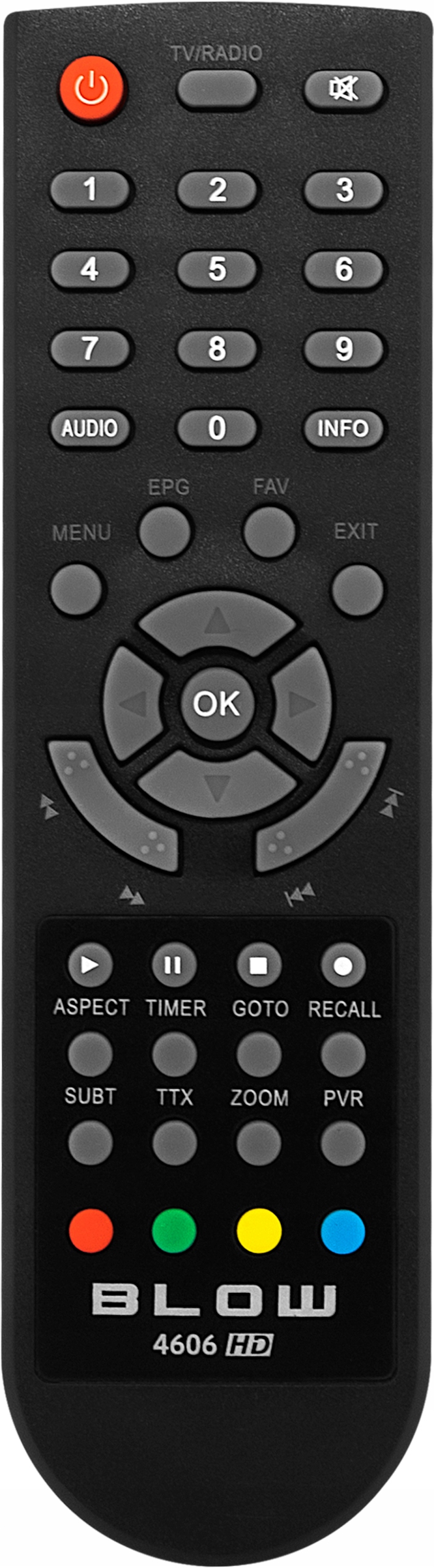 Pilot do tunera BLOW 4606HD DVB-T funkcjonalny Marka Blow