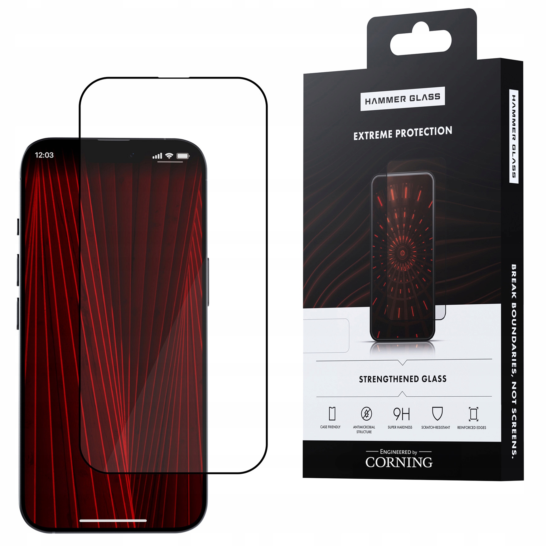 Hammer Glass sklo Corning pro iPhone 15 Plus