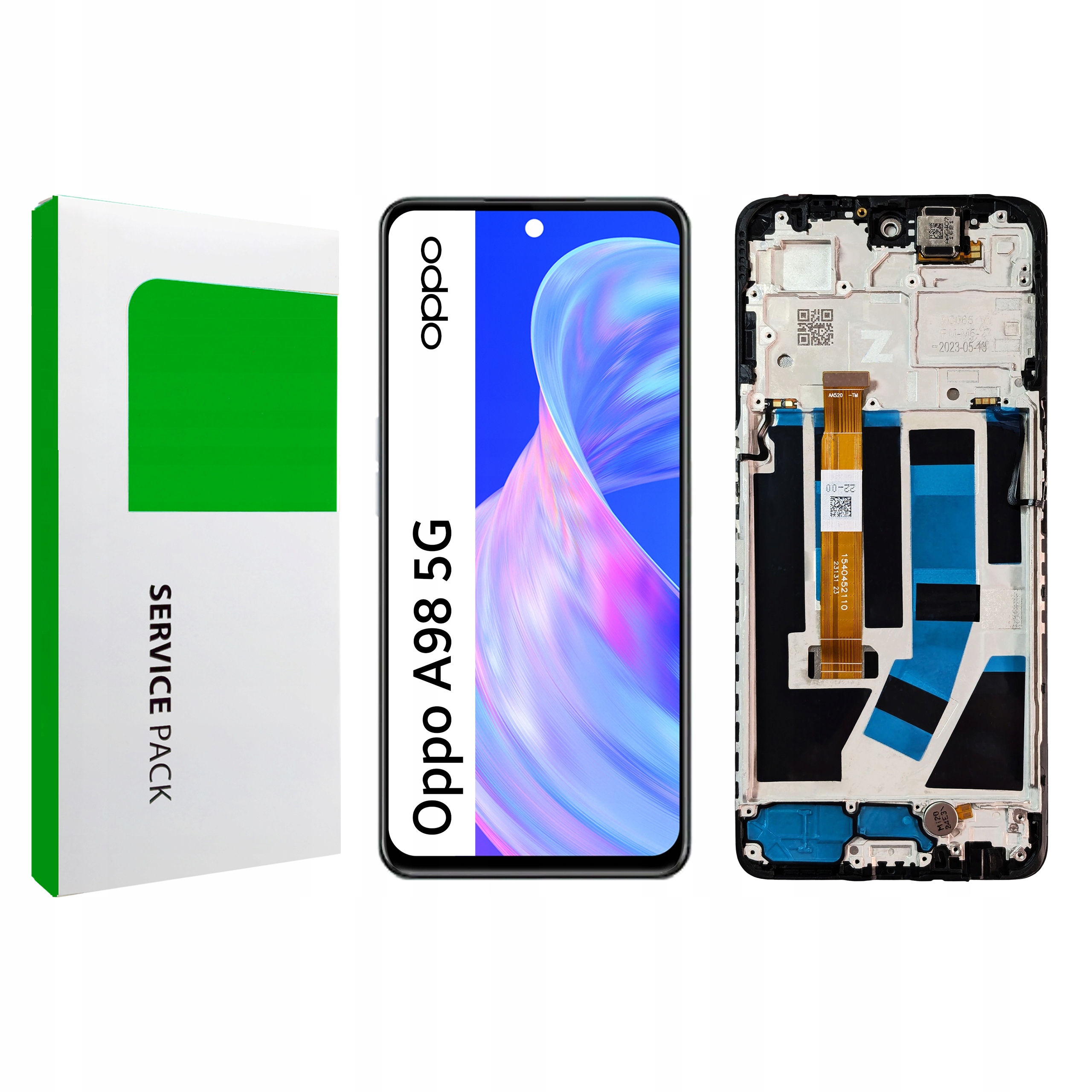 Displej s rámečkem pro Oppo A98 5G Originál Zila Display Panel LCD