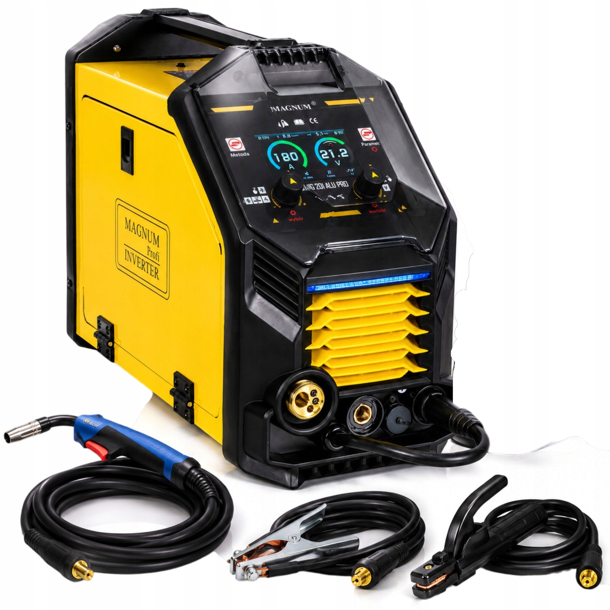 Spawarka migomat Mig 201 Alu Pro Synergia 200A 230V Mig Mma Tig Lift magnum