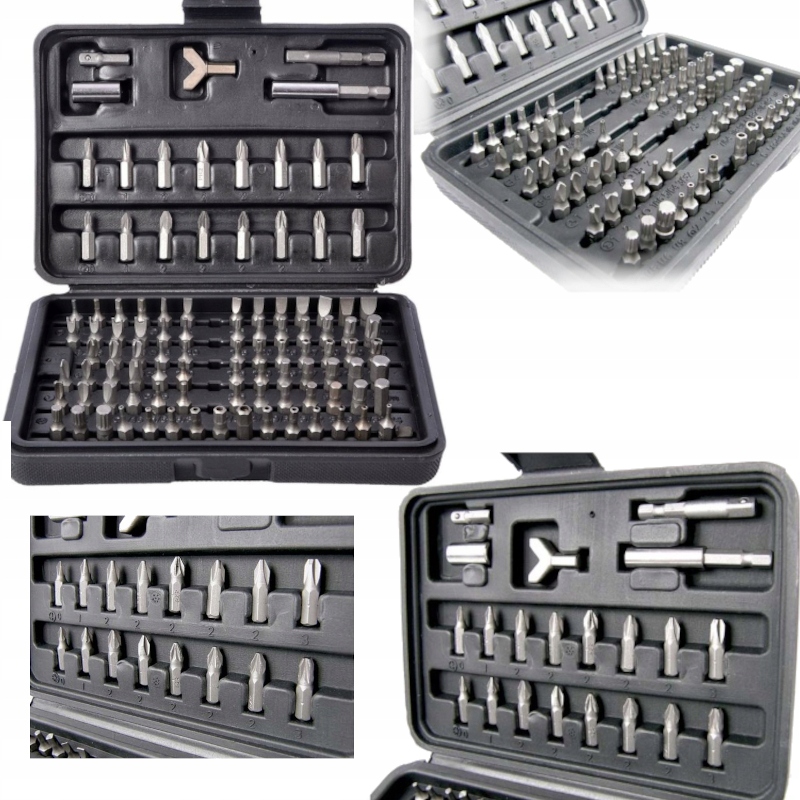 KOŃCÓWKI BITY IMBUS TORX DO WKRĘTARKI ZESTAW 100el