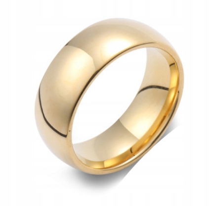 

Złote Obrączki Ślubne Klasyczne Stal 316L Obrączka