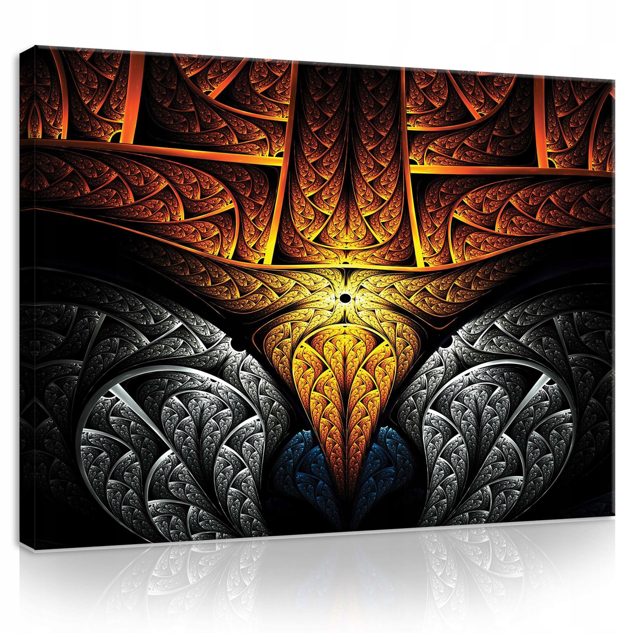 Obraz 100x75 Abstrakce ornament fraktální symetrie lesk kontrast světlo