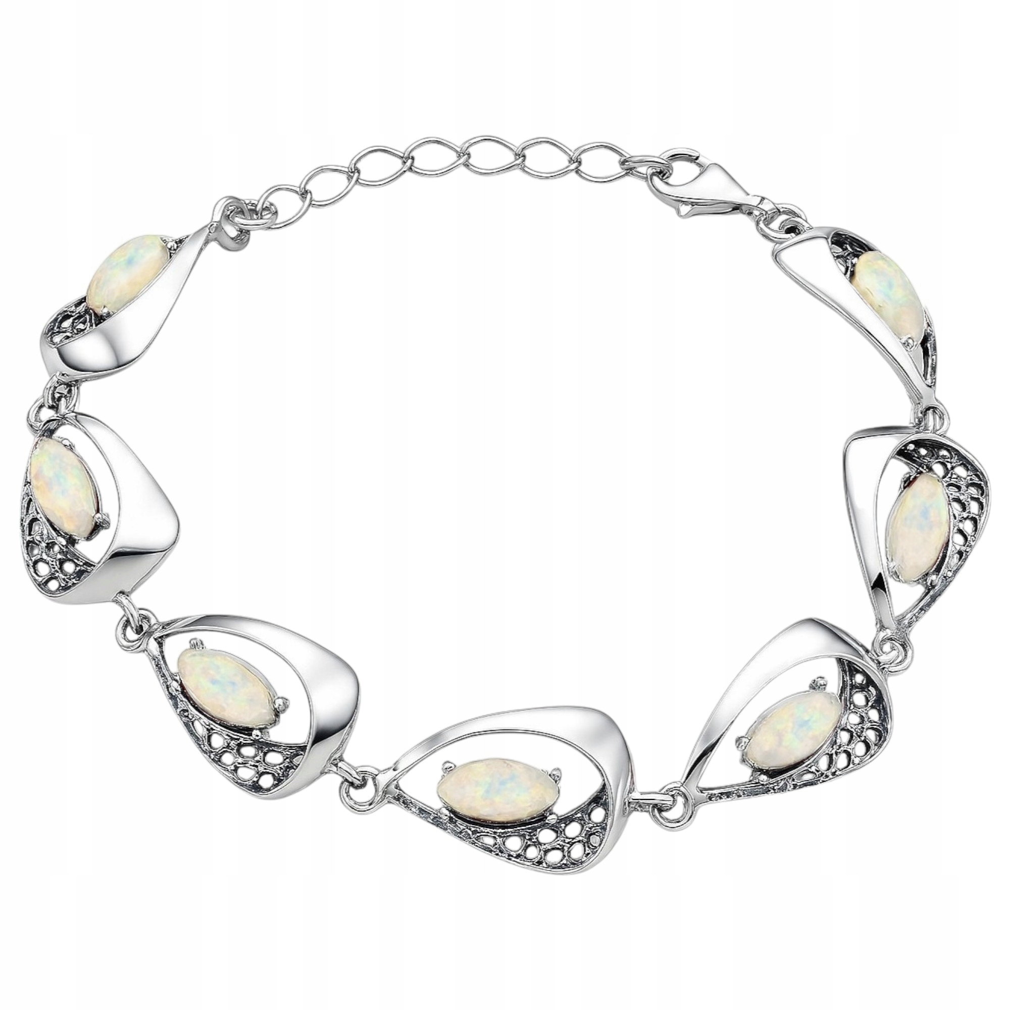 Stříbrný náramek Ag 925 s kamenem AR945OPOXB