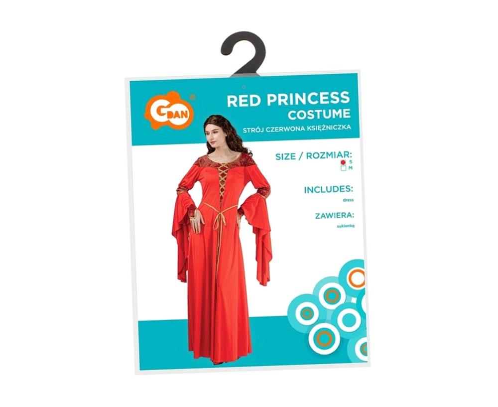Kostým Pro Dospělé Princezna Červená vel. S