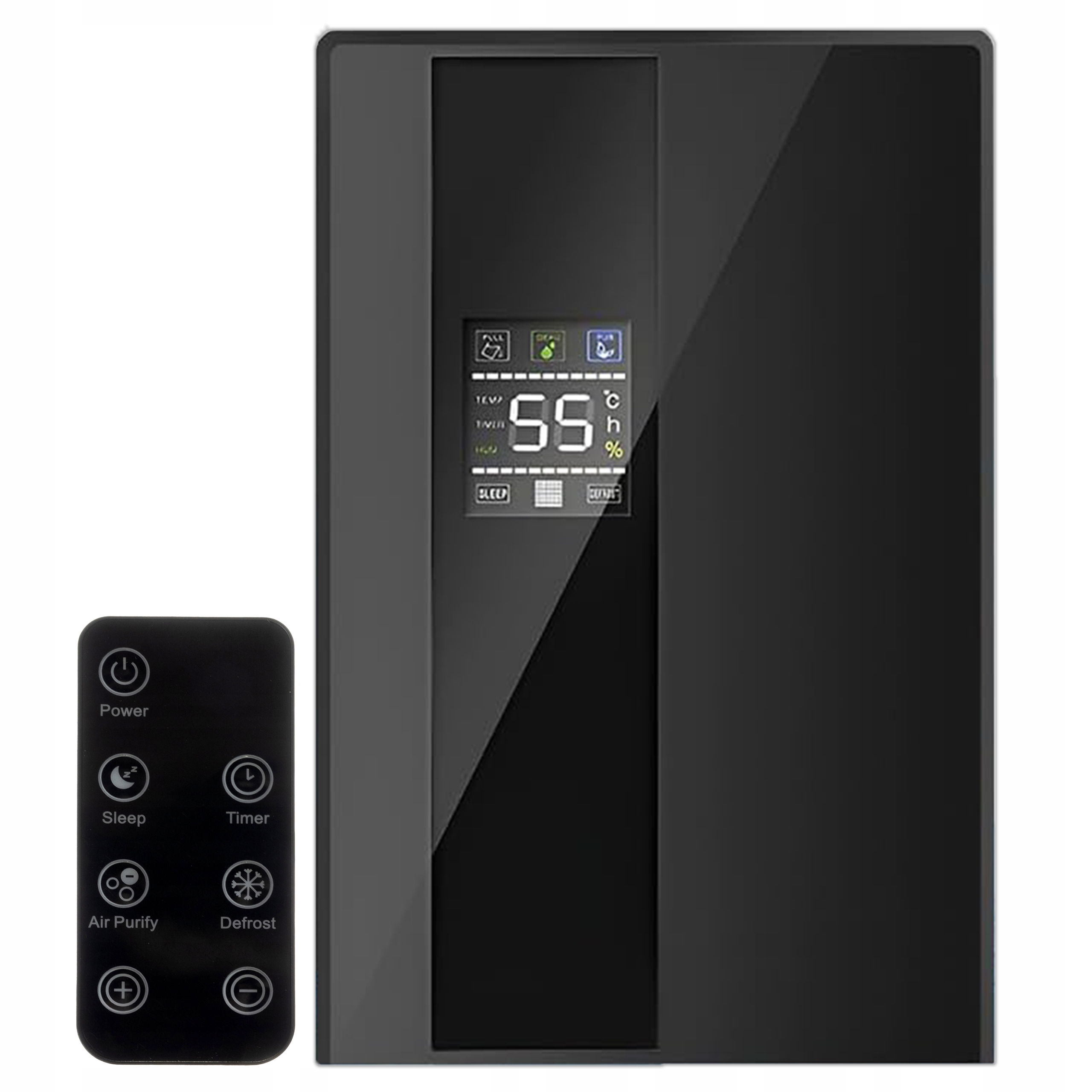 Odvlhčovač Vzduchu Pohlcovač Vlhkosti 2 L Tichý Časovač Výkonný 650 ML/24 H 90 W