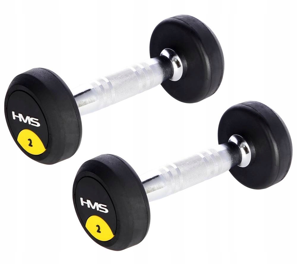 

Hantle Ciężarki Gumowane Chromowane 2x2 kg Hms