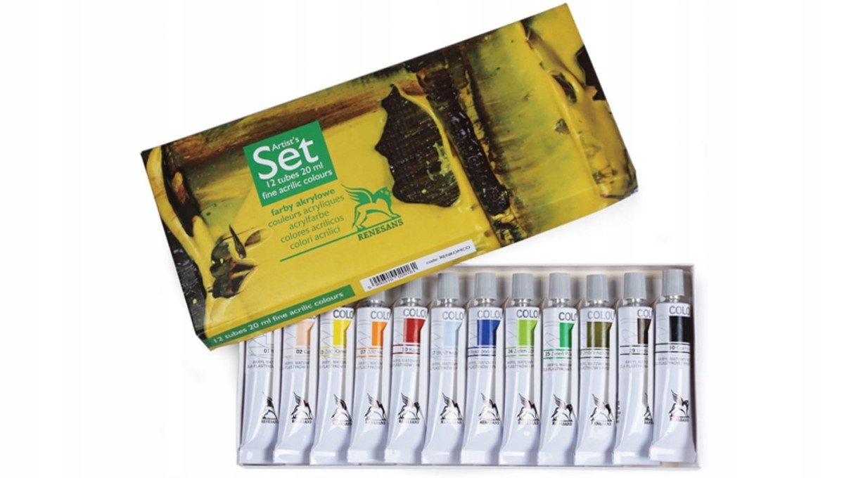 Akrylové barvy Renesans Colours 12x20 ml
