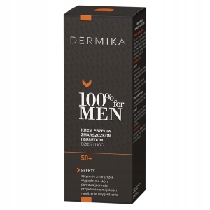 100% For Men 50+ Krém na obličej 50 ml proti vráskám a nečistotám Dermika