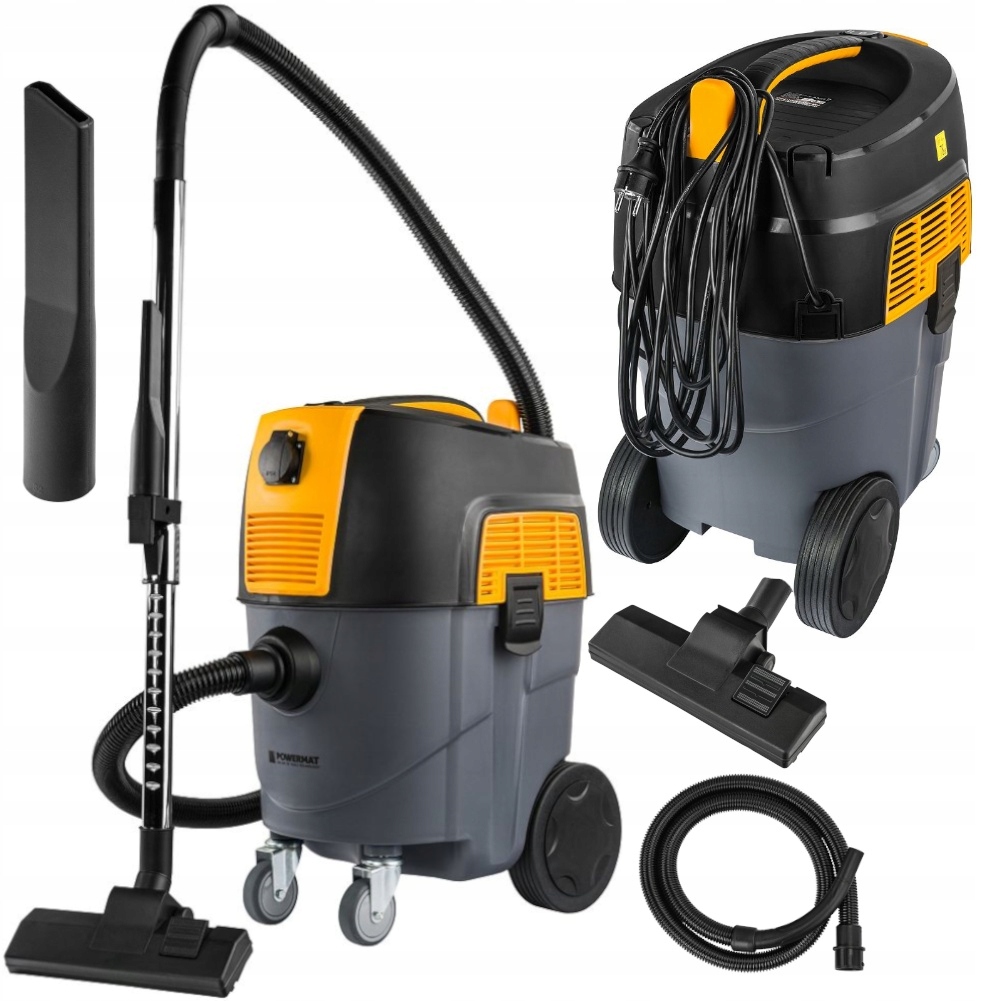 Vysavač Powermat 1600W Zásuvka Nádrž Pro Dílnu/garáž