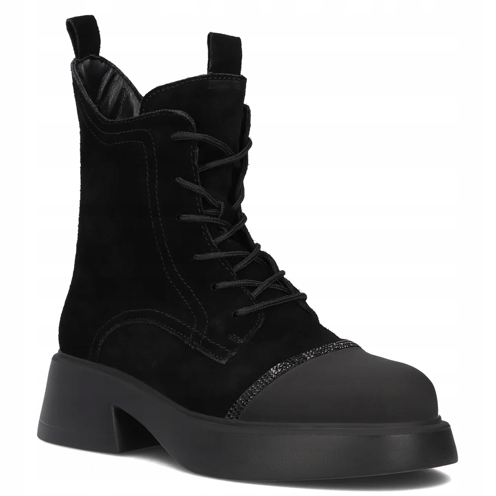 Filippo DBT6566/24 Bk Dámské kožené semišové dámské kotníkové boty na platformě vel. 37