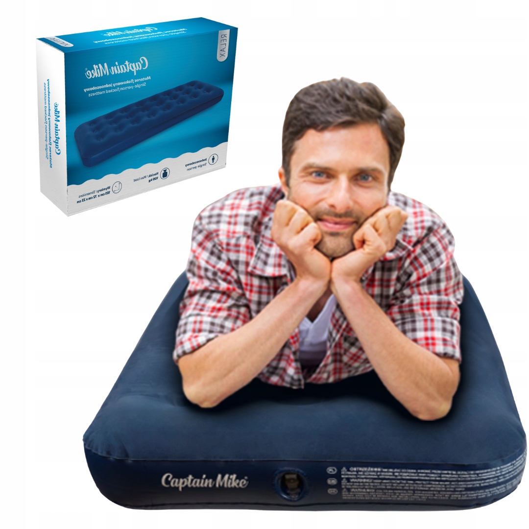 Pohodlný matrace silný vločkovaný jednomístný matrac Captain Mike