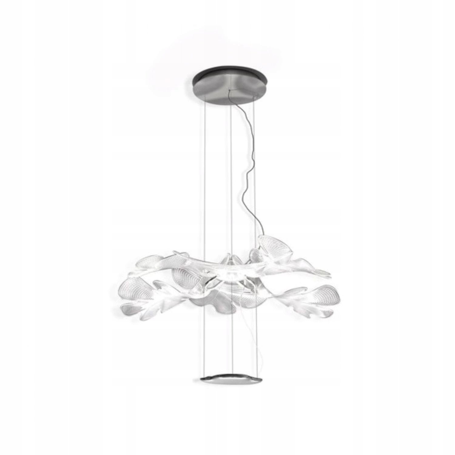 Stropná lampa Artemide Chlorophilia Chrom strieborná listy luxusná Led