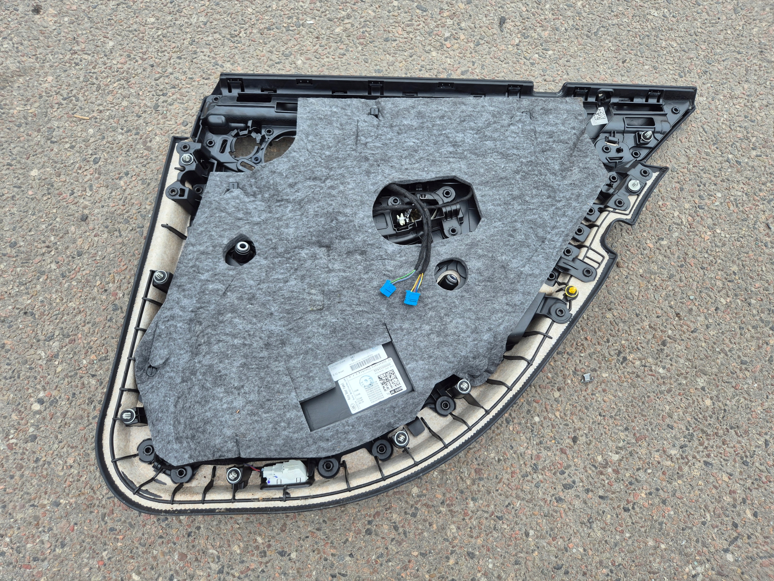 upholstery side door rear part rear left leather MERCEDES W205