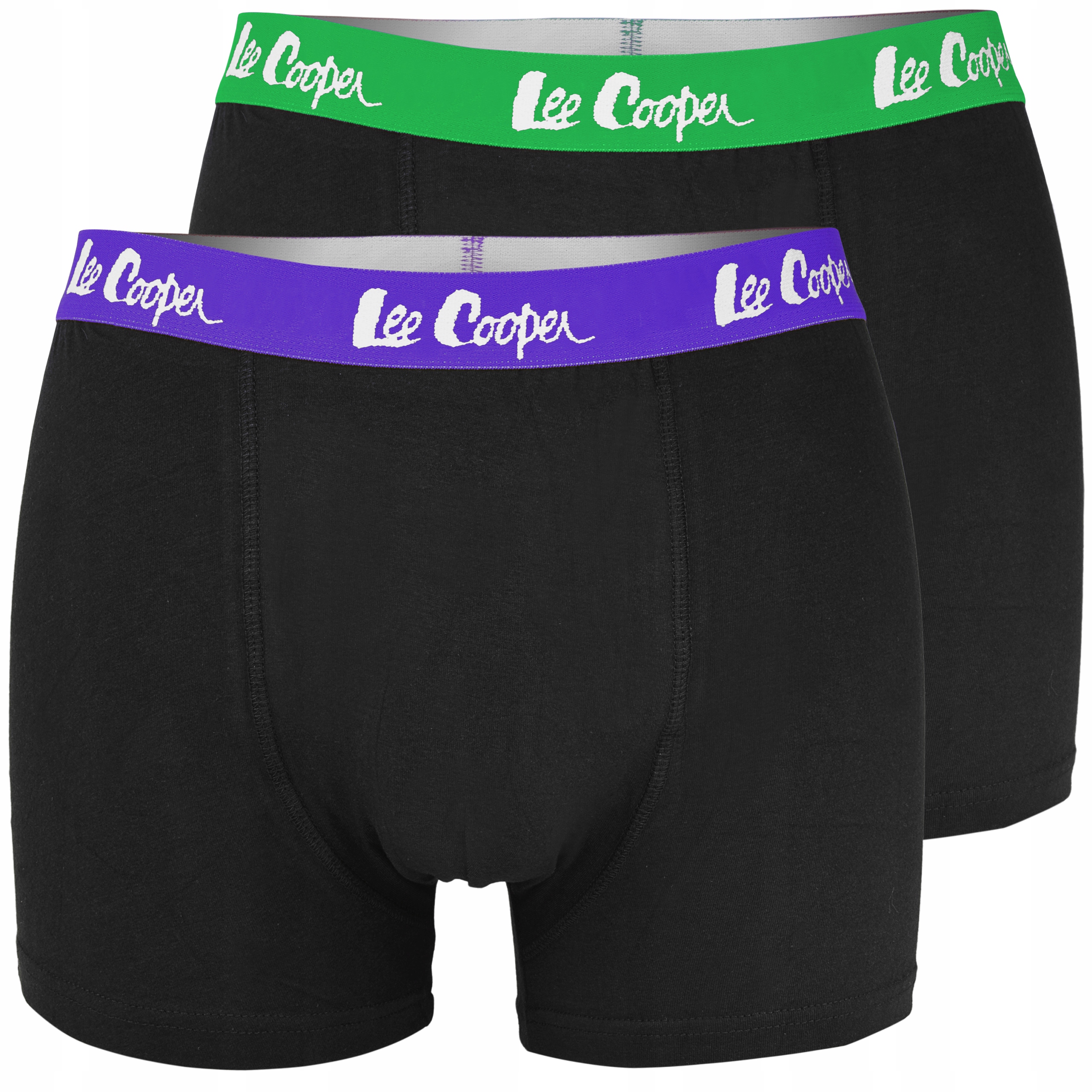 Lee Cooper Bokserki Męskie Bawełna Logo Kolor 6 sztuk Rozmiar L Kolor czarny