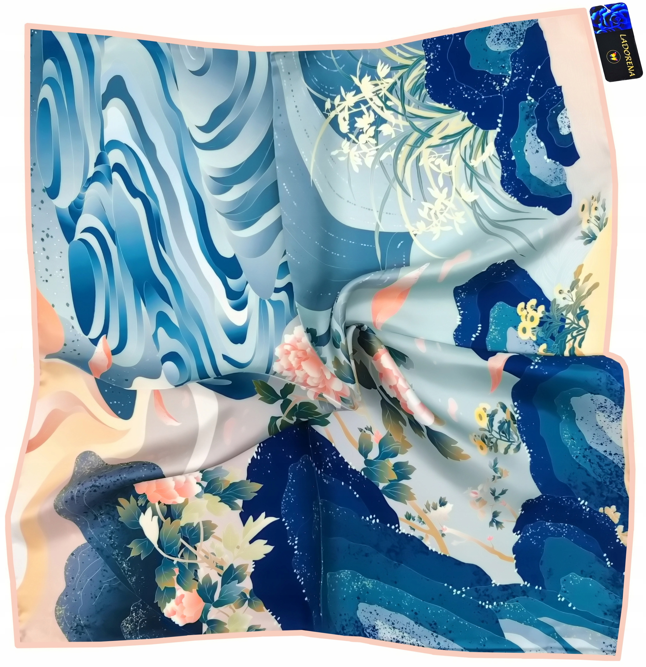 APASZKA JEDWABNA CHUSTA 100% JEDWAB NATURALNY MORWOWY MARKA JAKOŚĆ