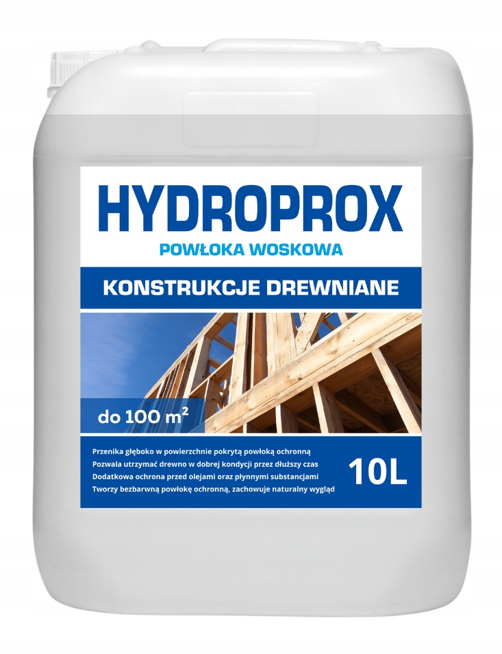 Hydroprox Vosková Vrstva Pro Dřevěné Konstrukce – 10 L