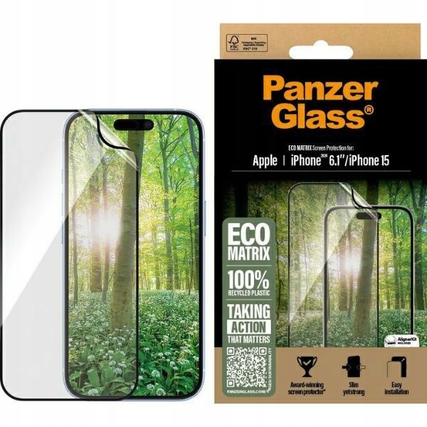 PanzerGlass Matrix Ochranné sklo na displej iPhone 16 6.1" Ultra-Wide Fit 2869