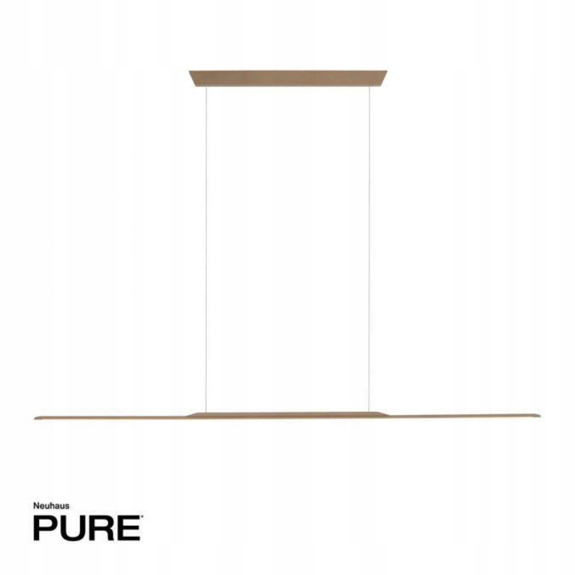 Paul Neuhaus Pure Surface bronz 160 cm, stmívatelné Led závěsné svítidlo 30