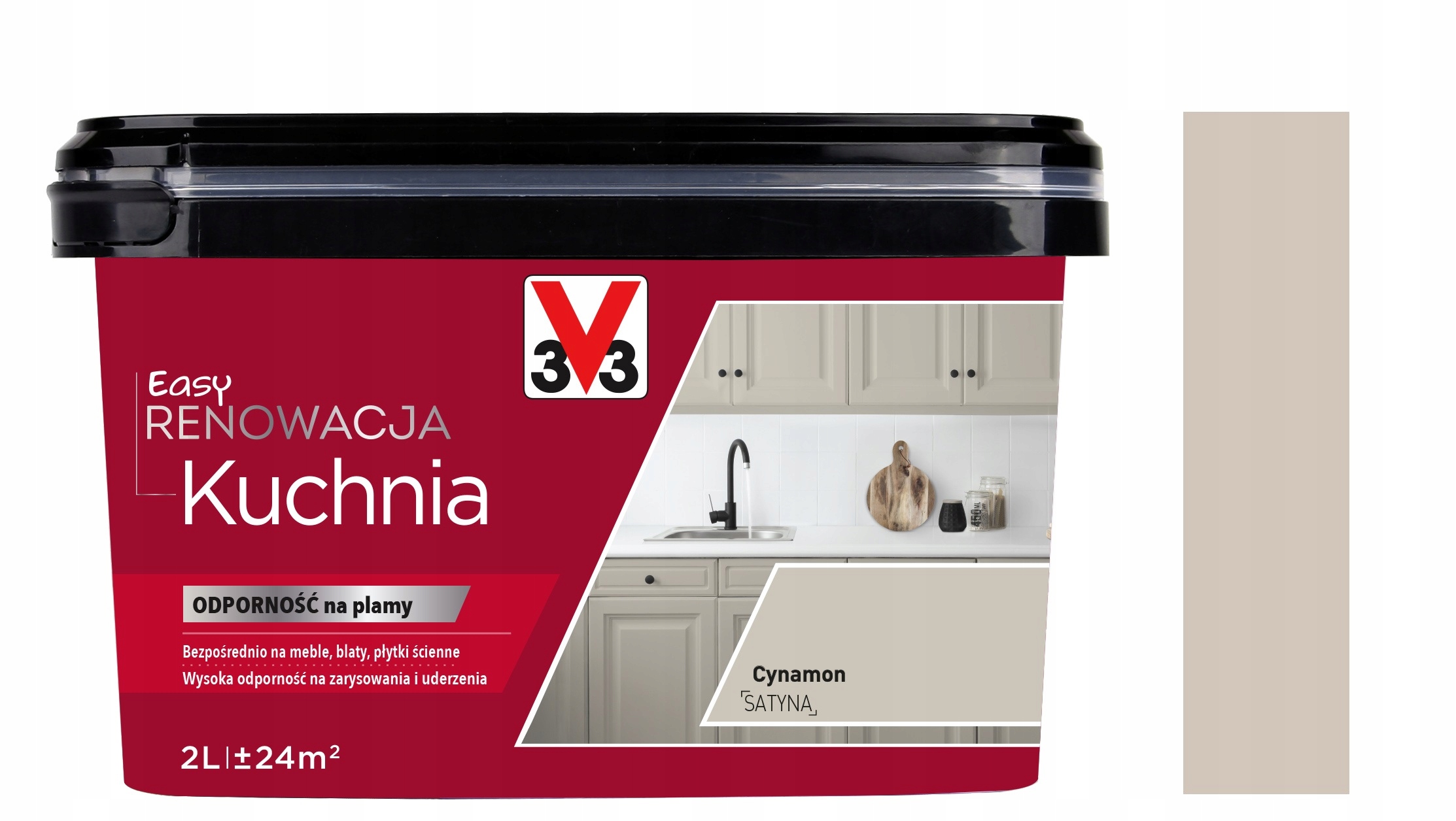Farba V33 Easy Renowacja Kuchnia Cynamon 2L