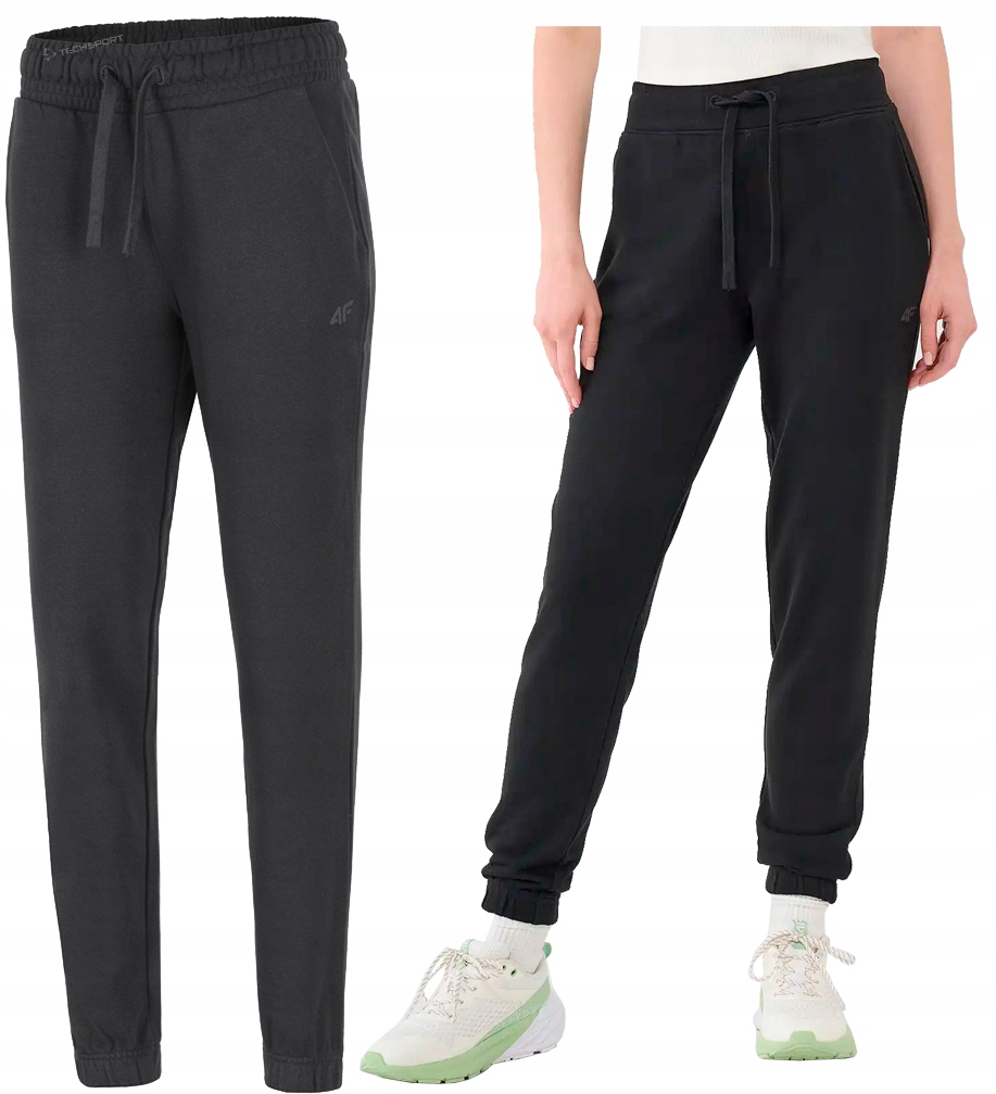 4F Damskie Spodnie Dresowe Bawełna Joggery rozm XL