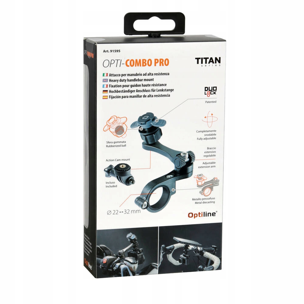 Titan Opti Combo Pro, крепление на руль