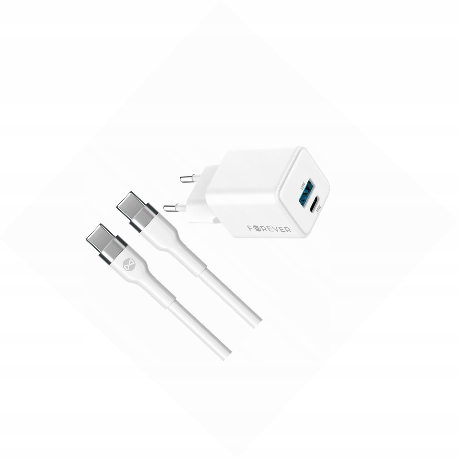 Szybka ładowarka GaN 30W Usb i Usb-c z kablem do Xiaomi Redmi Note 12