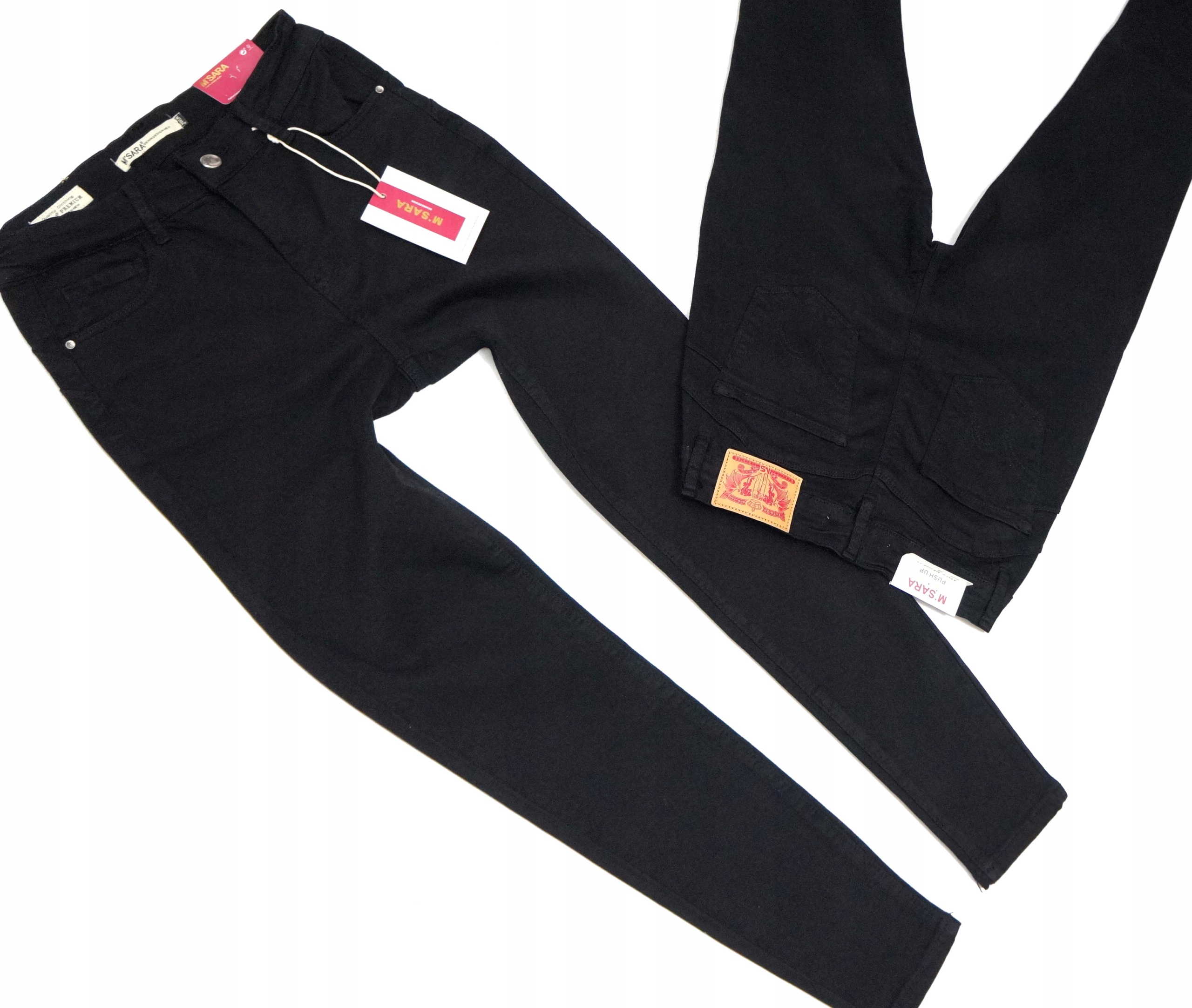 M.SARA WYSZCZUPLAJĄCE SPODNIE JEANSY RURKI PREMIUM Marka M.Sara