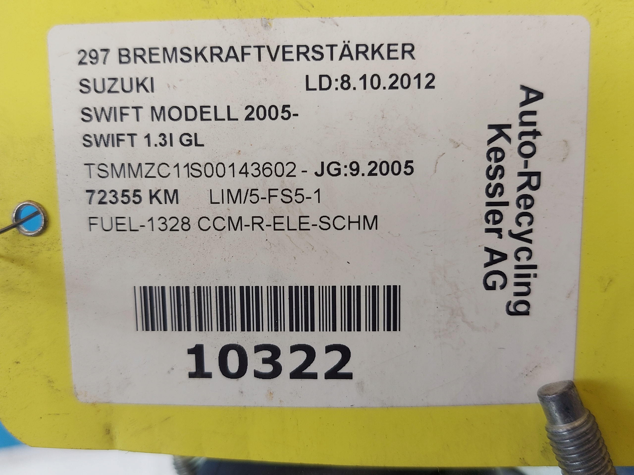 servo pompa SUZUKI SWIFT 2005R 0204051224 1.3 B