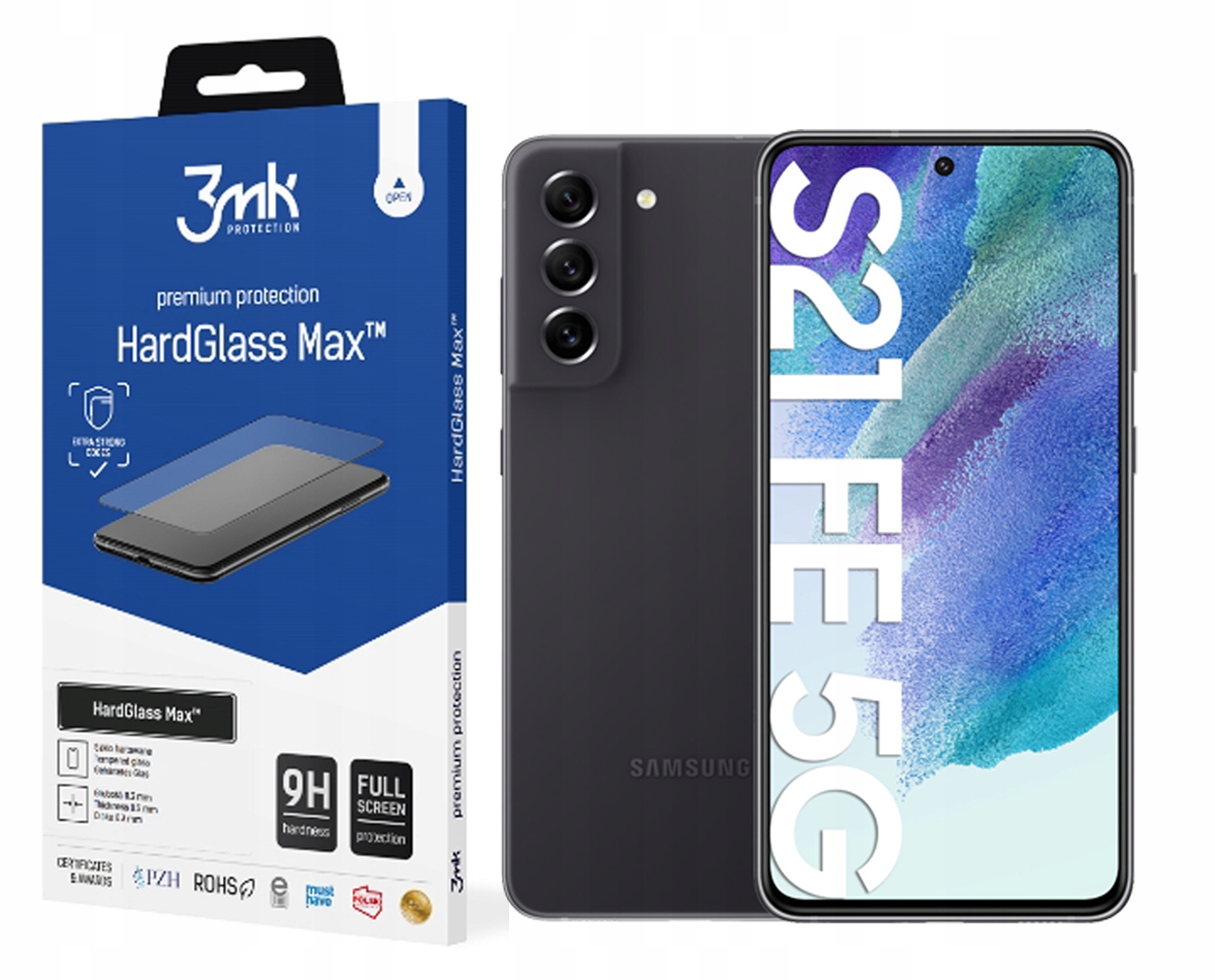 

HardGlass Max 3MK do Samsung Galaxy S21 Fe