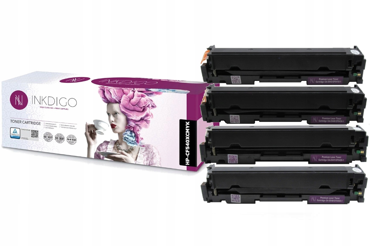 

4X Toner Inkdigo Hp M254dw M254nw M280nw CF540X