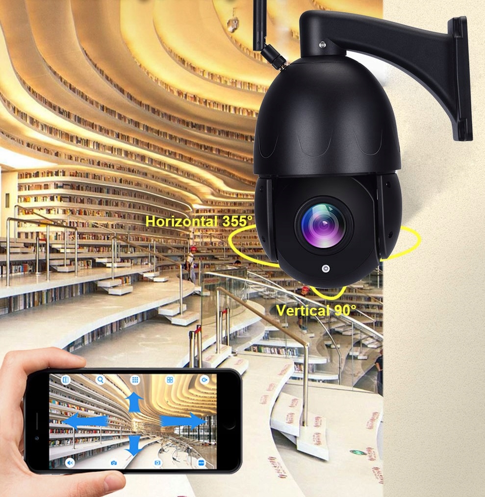 KAMERA ZEWNĘTRZNA OBROTOWA 30X ZOOM SIM GSM 5MPX Model IP SIM 30X ZOOM