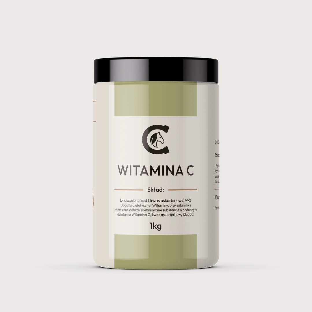 Witamina C dla koni, proszek 1kg suplement diety Amf Life