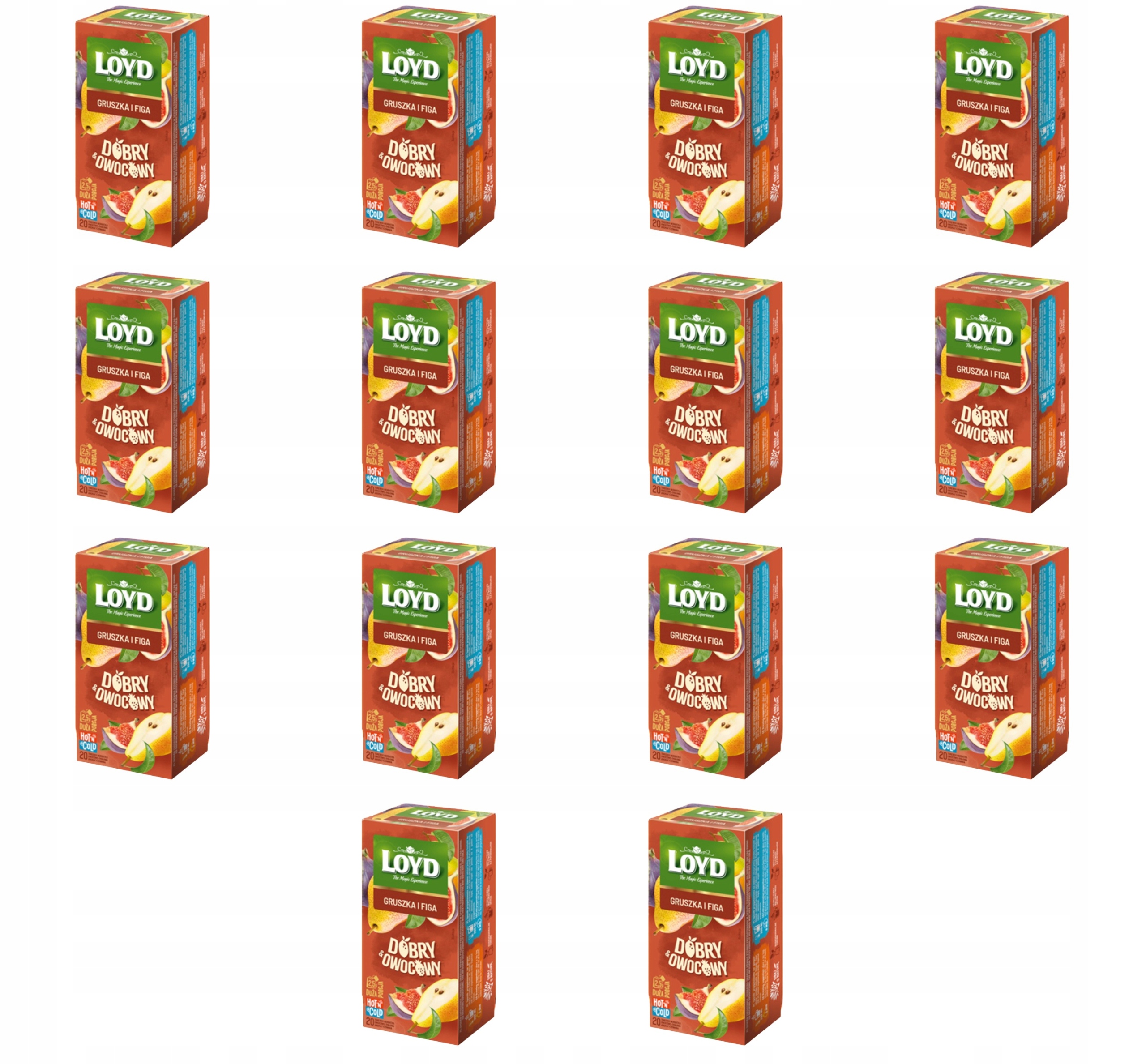 Loyd čaj s příchutí hrušky a fíku 20 x 2,5 g X14