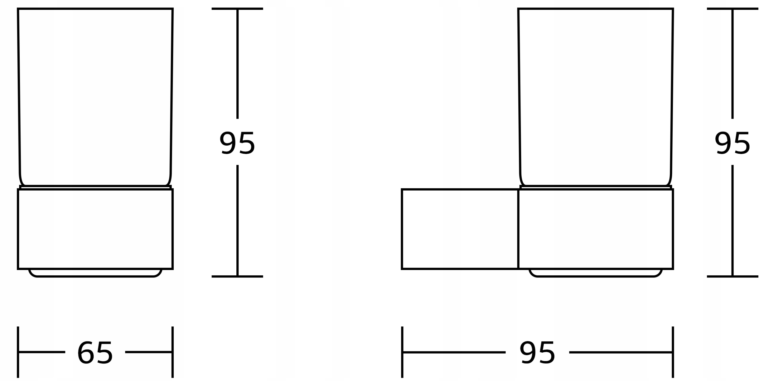MEXEN BASE WISZĄCY KUBEK NA SZCZOTECZKI CZARNY Kod producenta 7088238-70