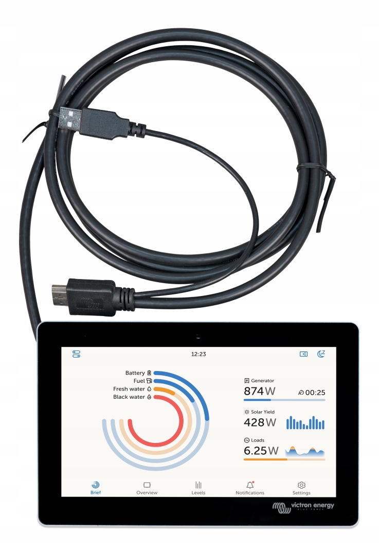 Panel Victron Gx Touch 50 Flush 5" monitor systemu Cerbo Gx IP65