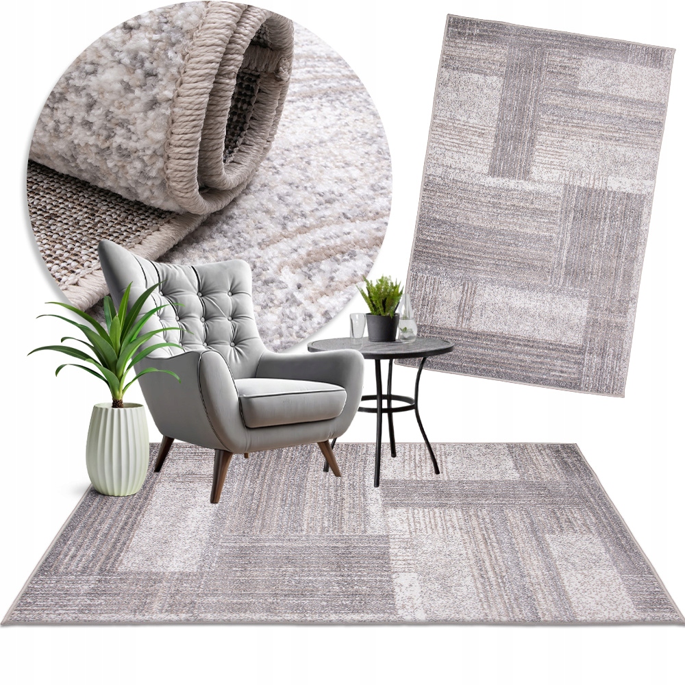 Koberec Moderní Do Obývacího Pokoje Měkký Cappuccino 80 X 150 Módní Barva