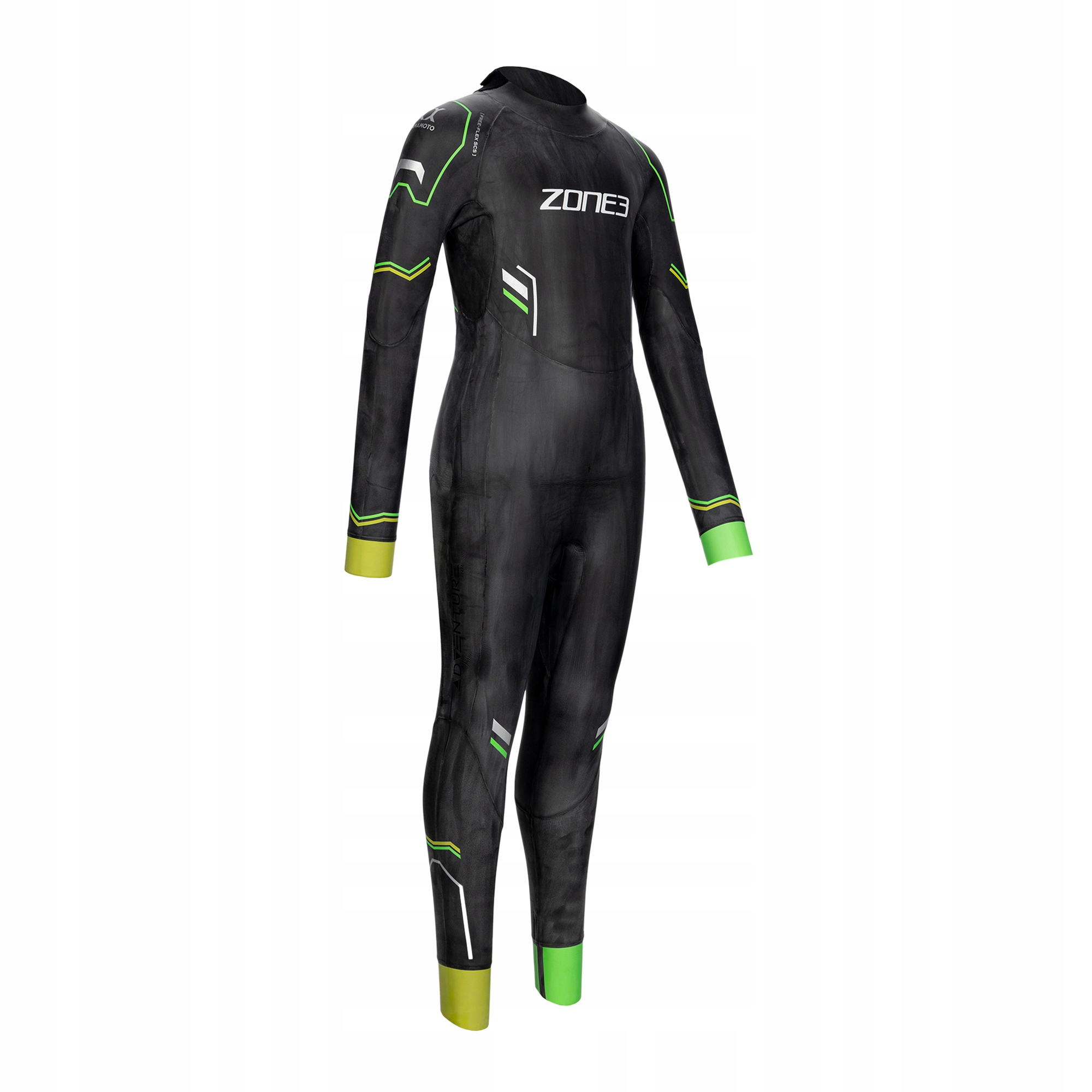Pianka triathlonowa dziecięca Zone3 Adventure black/silver/red/multi L