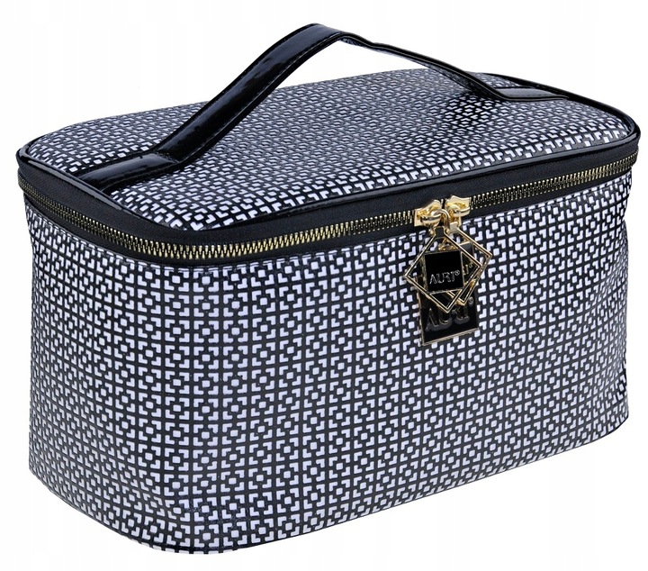 Auri Střední kosmetická taška Kufřík Simple Black&White 444087